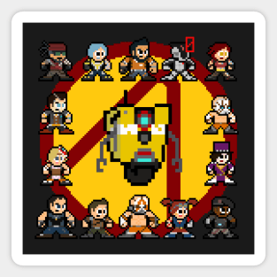 Borderlands 2 Pixel Sprites Magnet